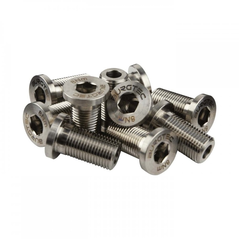 Burgtec Evil Flip Chip + Bone Link Titanium Bolt Kit - Set of 10 Black