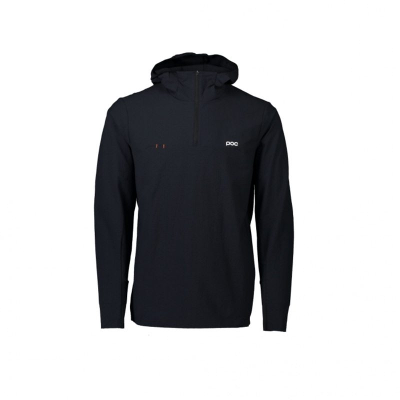POC Mantle Men's Thermal Hoodie Uranium Black S