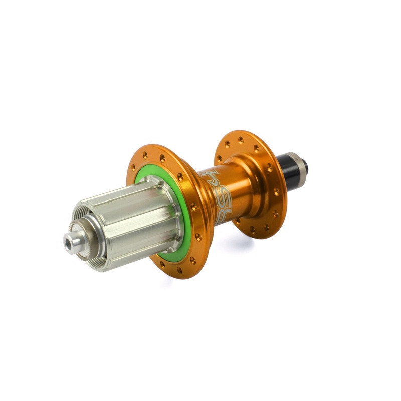 Hope RS4 Rear Hub - Orange Orange 20H 130mm QR - Shimano HG