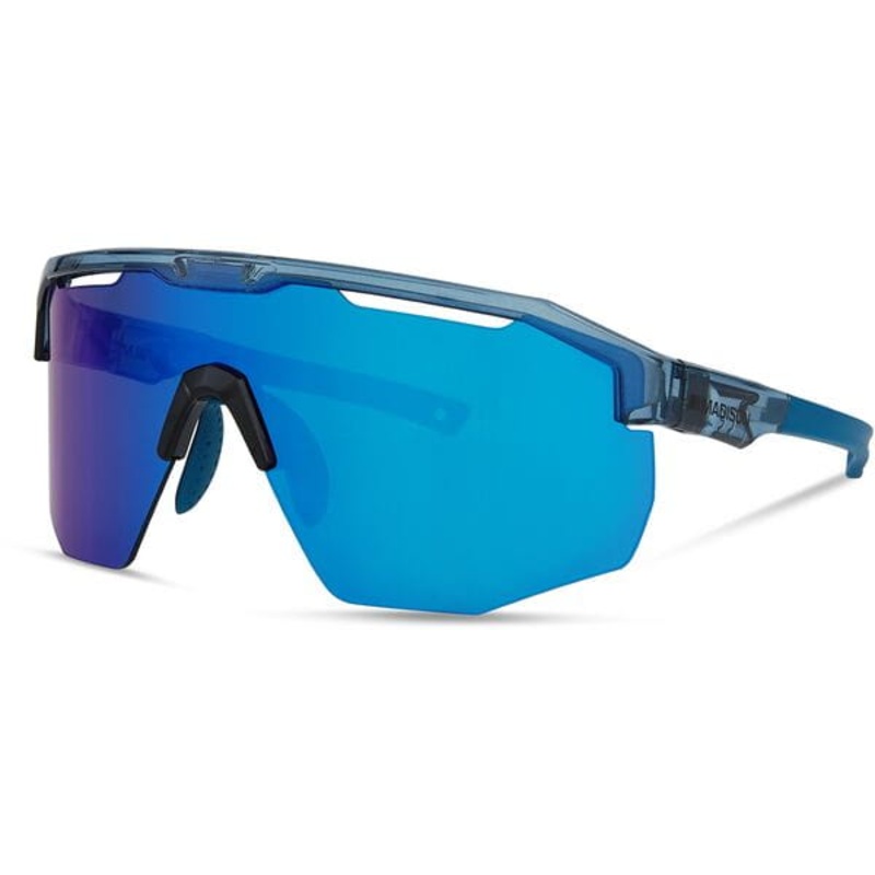 Madison Cipher Glasses 3 Lens Pack Crystal Gloss Blue One Size Blue Mirror Amber & Clear