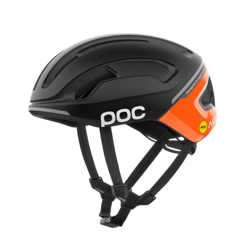 POC Omne Beacon MIPS Road Helmet Fluorescent Orange AVIP/Uranium Black Matt S/50-56cm
