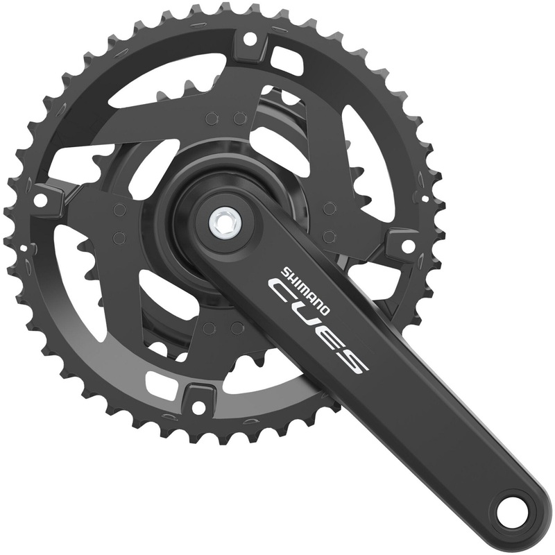 Shimano CUES FC-U4010 Double Chainset 9/10-Speed Black 46 / 30 teeth 170 mm