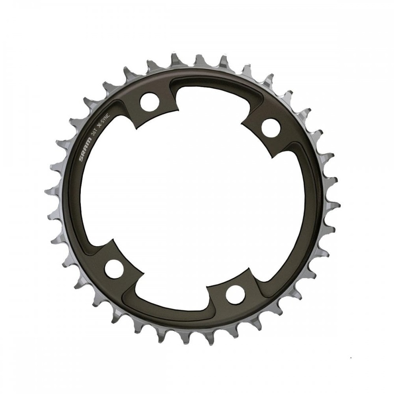 SRAM Force AXS 107BCD X-Sync Road Chainring Blast Black 36T