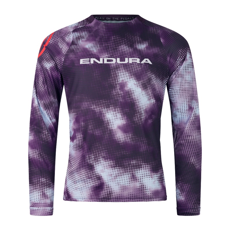 Endura Pixel Cloud Longsleeve Tee LTD Thistle S