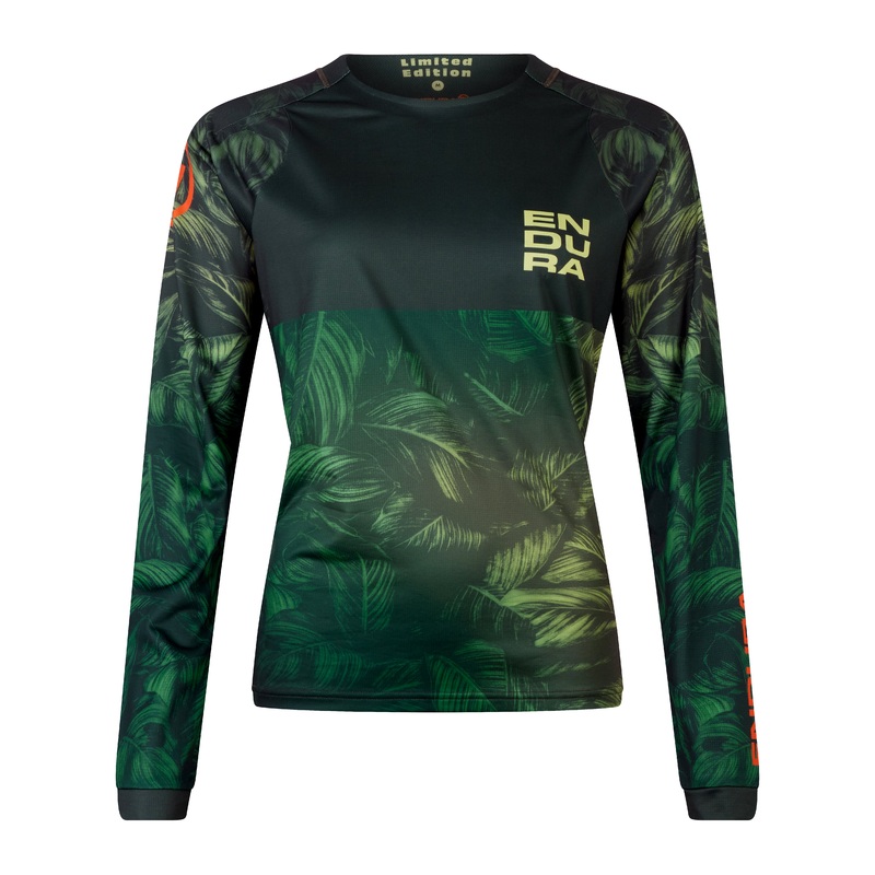 Endura Women's Tropical Longsleeve Tee LTD Ghillie Green XL