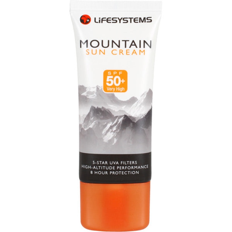 Lifesystems Mountain SPF 50+ Sun Cream 50ml Black / Orange 50 ml