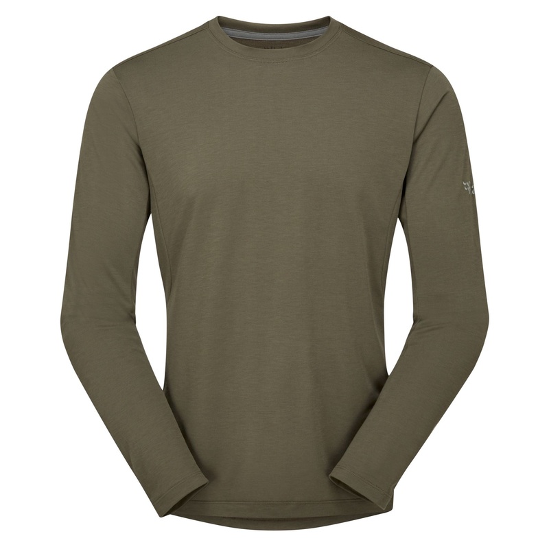 Rab Cinder Crimp Longsleeve Tee Light Khaki L