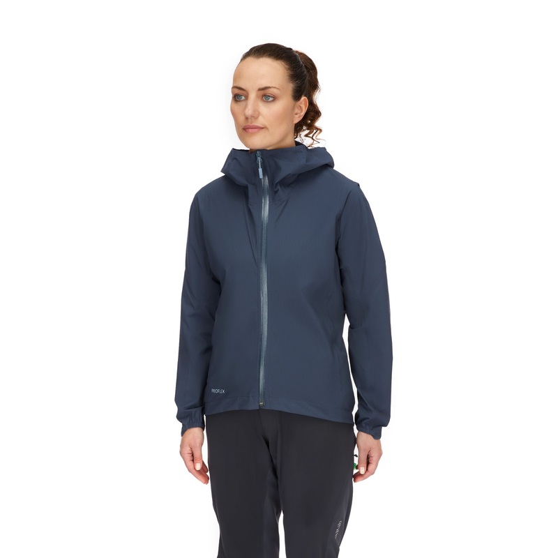Rab Cinder Downpour Light Jacket Womens Red Grapefruit Size 08