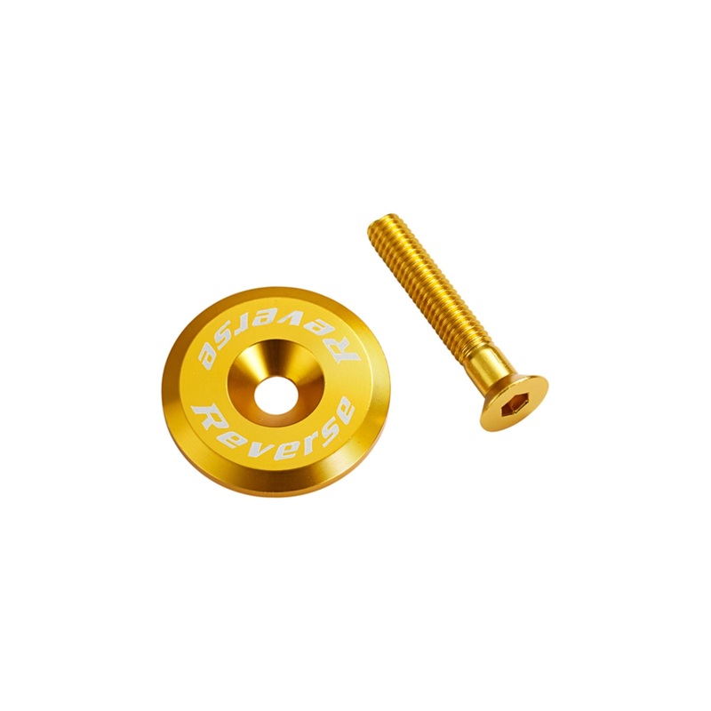 Reverse Headset Top Cap & Bolt Black