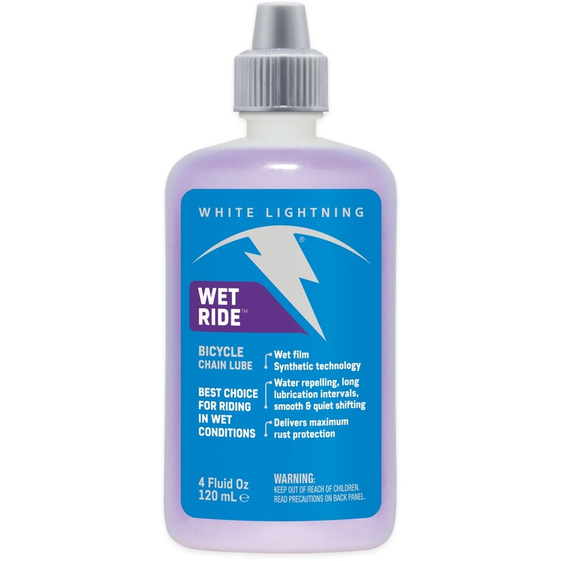 White Lightning Wet Ride Chain Lube 4 oz / 120 ml Single