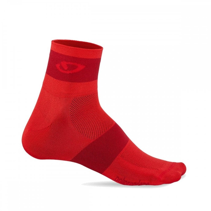 Giro Comp Racer Cycling Socks Bright Red/Dark Red S