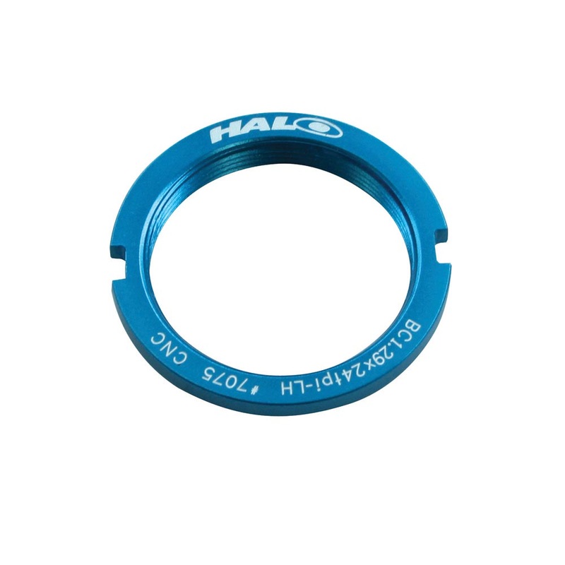 Halo Fixed Sprocket Lockring Blue 1.29x24T