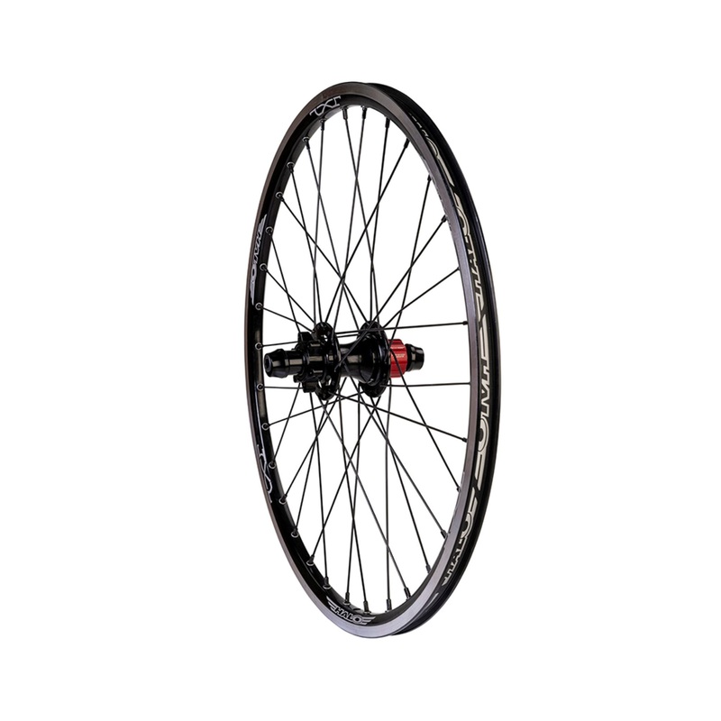 Halo JX2 Junior BMX Race 20 x 1 1/8" Rear Wheel Black Shimano HG Cassette (SS) Disc Brake