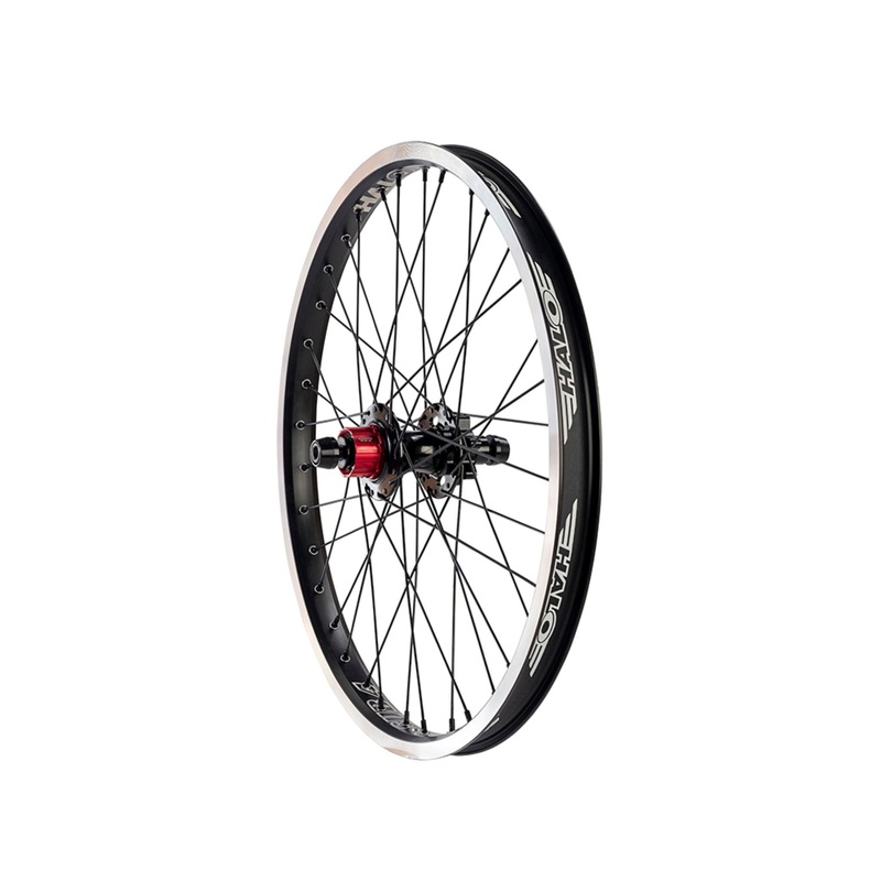Halo Sub-4 BMX Race Rear Wheel Black Shimano HG Cassette (SS) Disc Brake