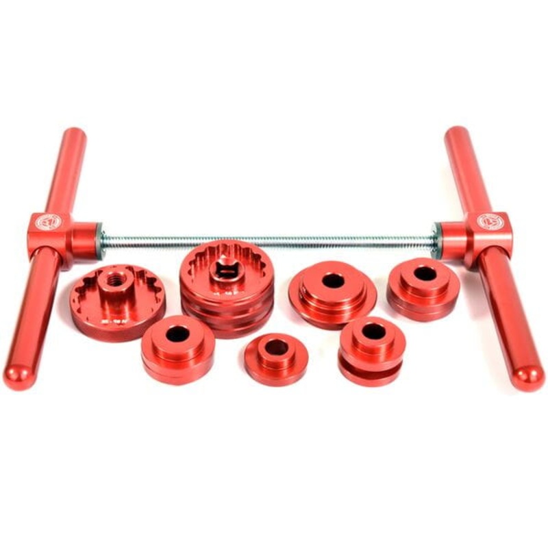 Wheels Manufacturing Bottom Bracket Pro Install Kit Red One Size
