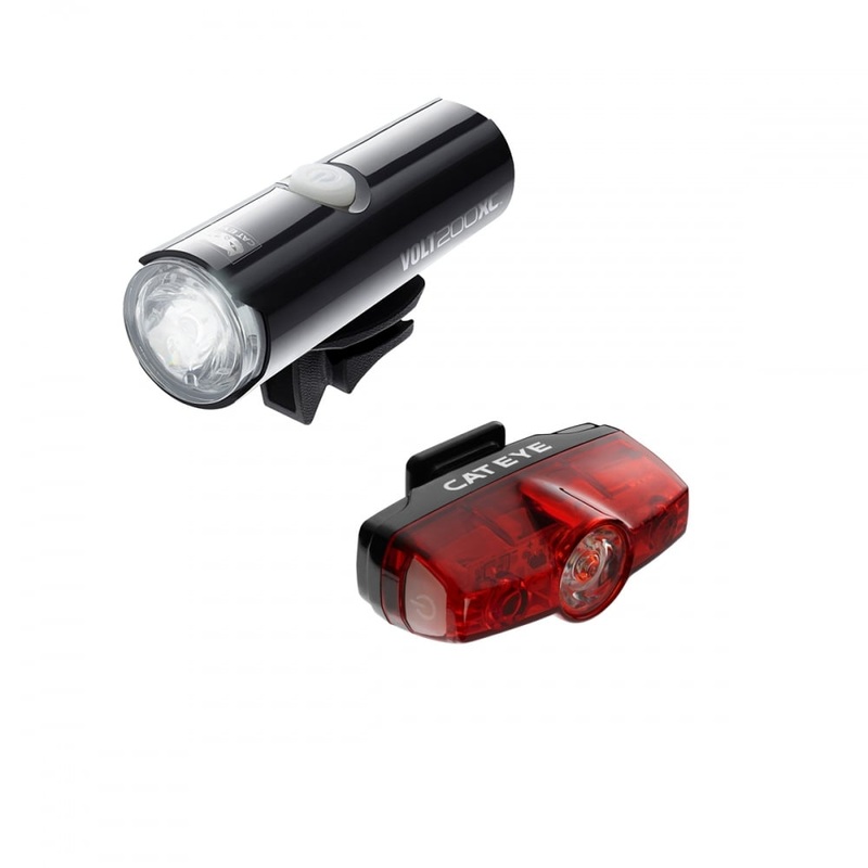 Cateye Volt 200 XC & Rapid Mini 25 Light Set