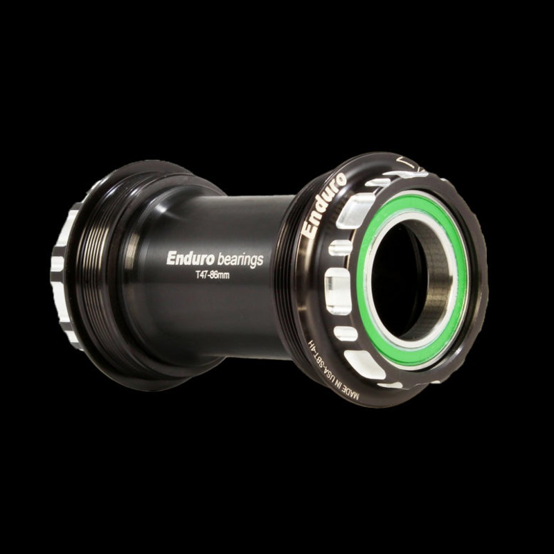Enduro Bearings T47 Bottom Bracket 24mm Black 24mm 440C Stainless Steel