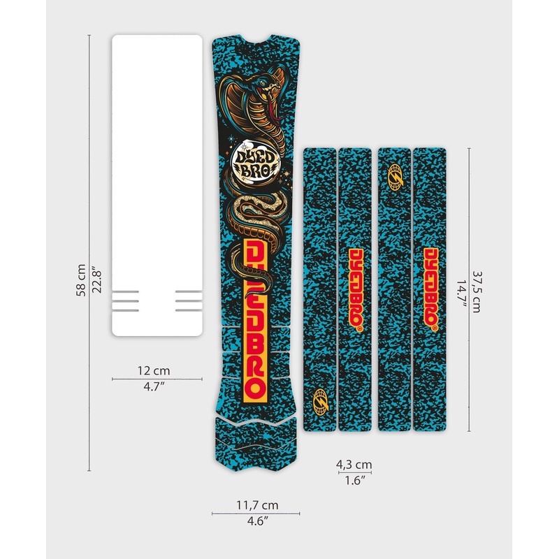 DyedBro E-Bike Protection Kit Clear Matt Black