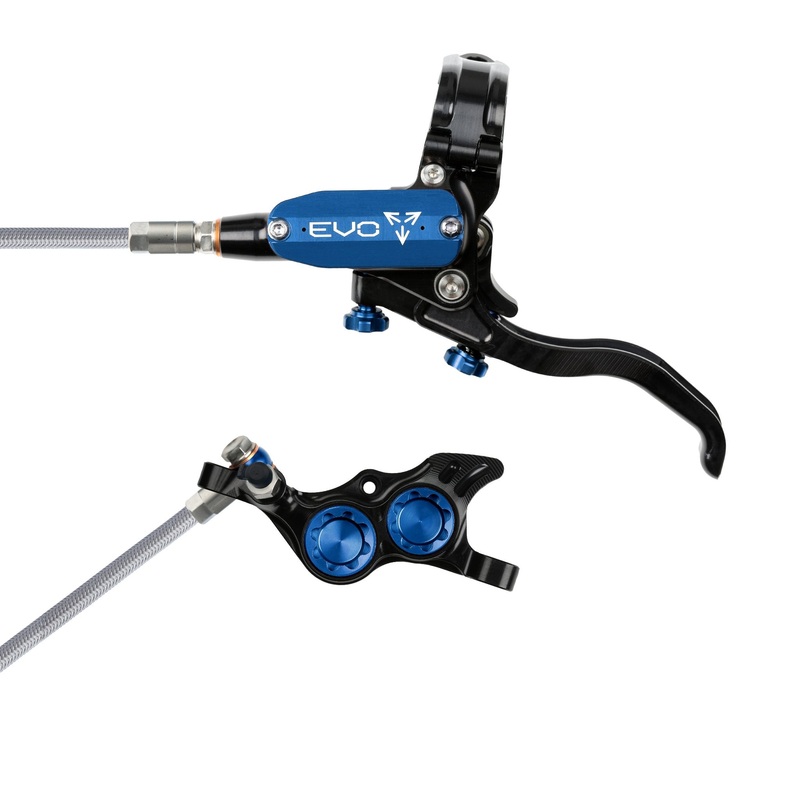 Hope EVO TR4 Disc Brake Black/Blue Left Hand Braided