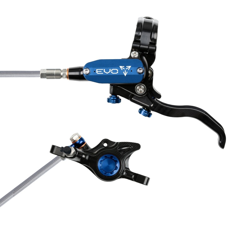 Hope EVO X2 Disc Brake Black/Blue Left Hand Braided