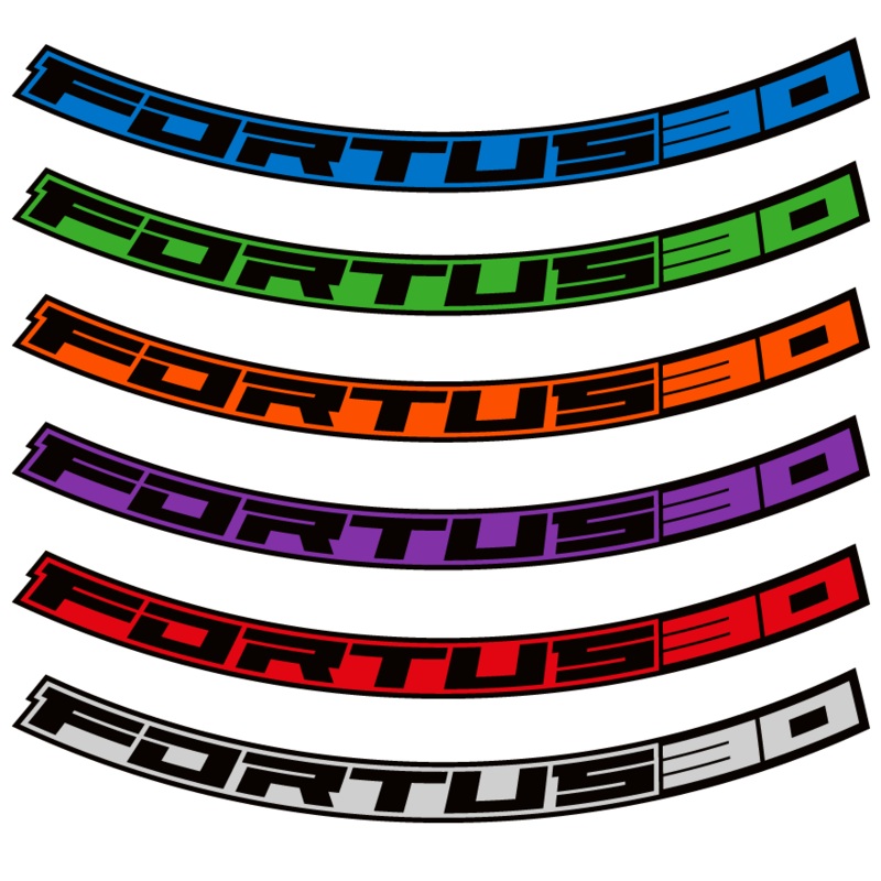 Hope Fortus 30 Rim Decal Kits Blue 26