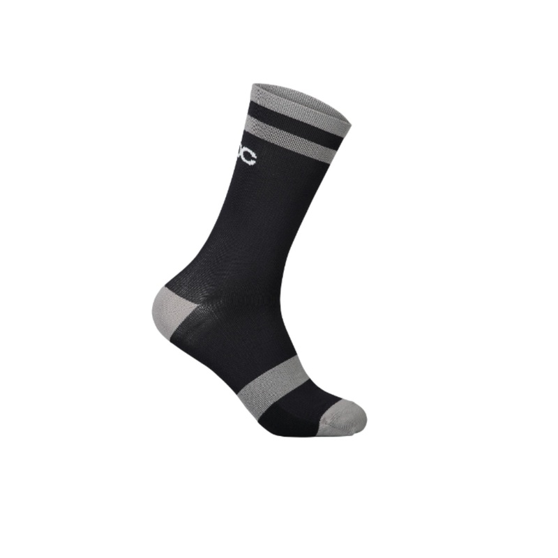 POC Lure MTB Sock Long Uranium Black/Granite Grey Small/37-39
