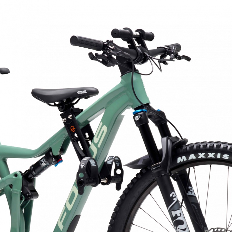 Kids Ride Shotgun Seat & Bar Combo Pack Black