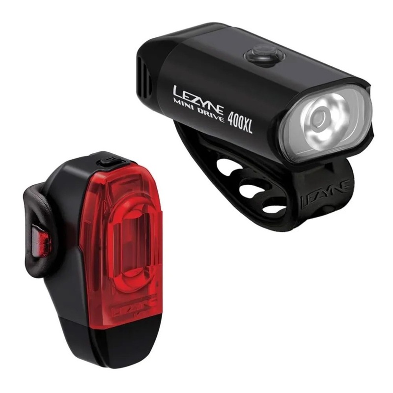 Lezyne Mini Drive 400XL /  KTV Drive+ Light Set Black