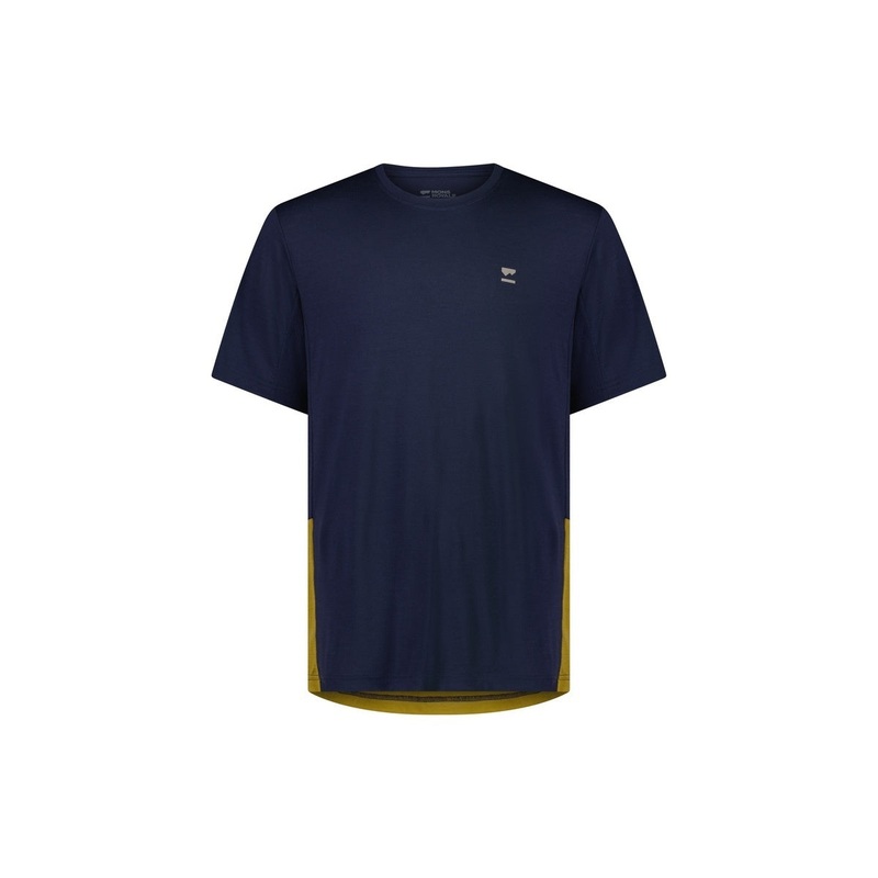 Mons Royale Tarn Merino Shift T-Shirt - Cumin / Midnight Cumin / Midnight L