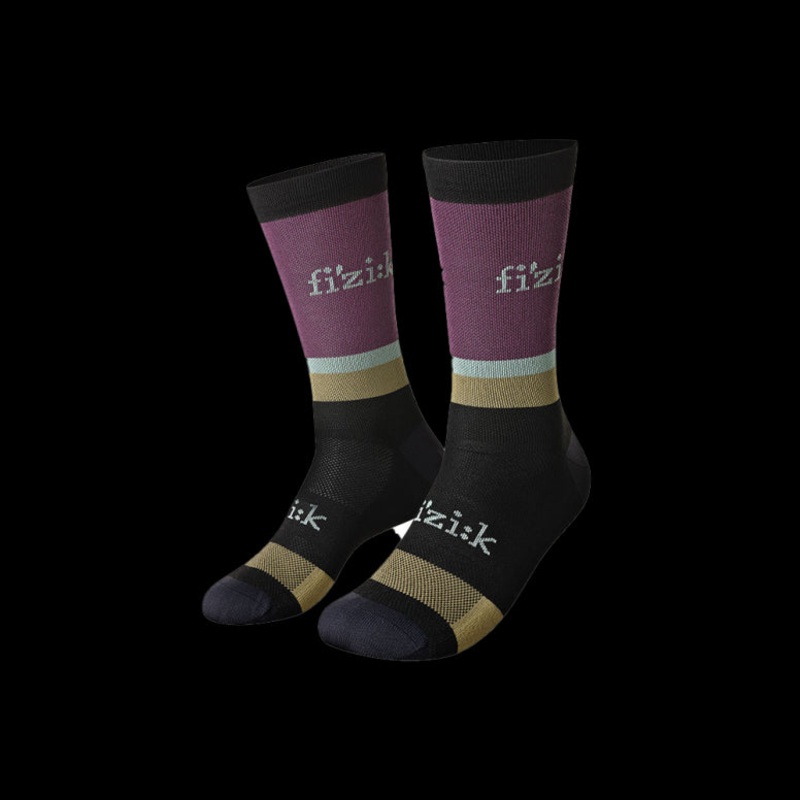 Fizik Team Edition Cycling Socks Mud/Grape Small