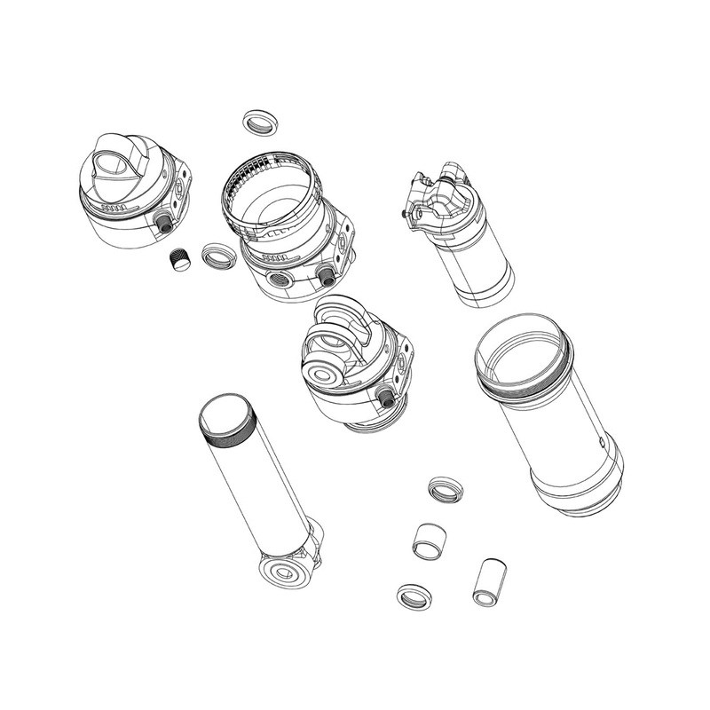 RockShox Vivid Coil 2025+ Shock Eyelet Assembly 37.5-45mm Standard