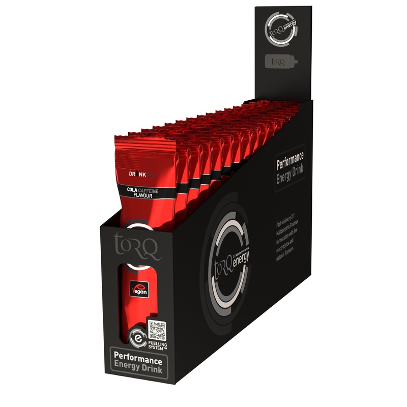 TORQ Energy Caffeine Drink Single Serve Sachets Cola Box of 15