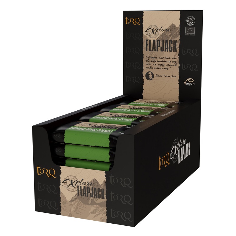 TORQ Explore Flapjacks Apple Strudel Box of 20