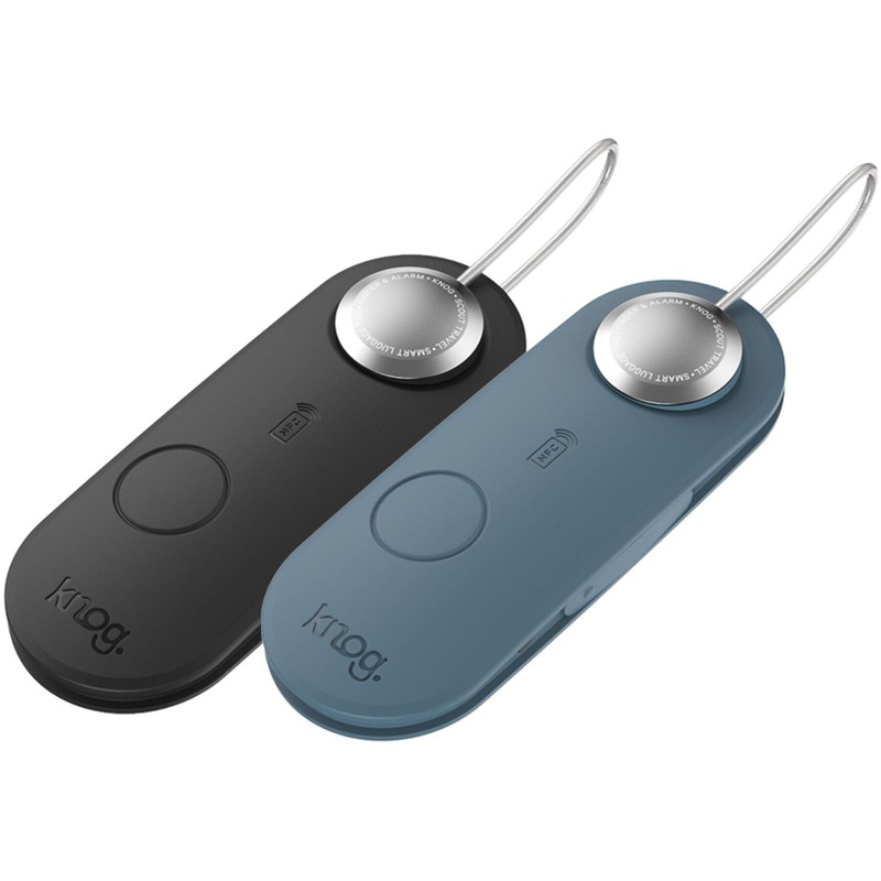 Knog Scout Travel Luggage Alarm and Finder - Twin Pack Black / Blue One size