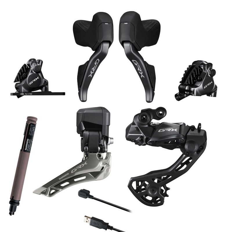 Shimano GRX 825 Di2 12-Speed Drivetrain Upgrade Kit Grey