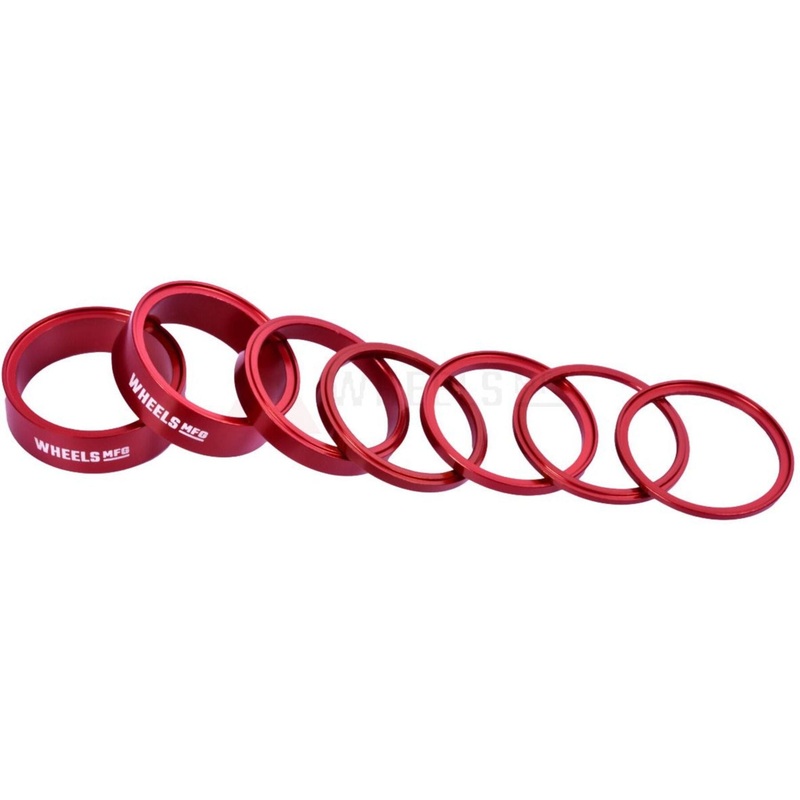 Wheels Manufacturing StackRight Headset Spacer Kit Red One size