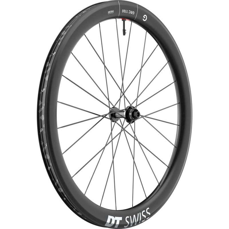 DT Swiss GRC 1100 Spline Carbon Gravel Wheels Black Front