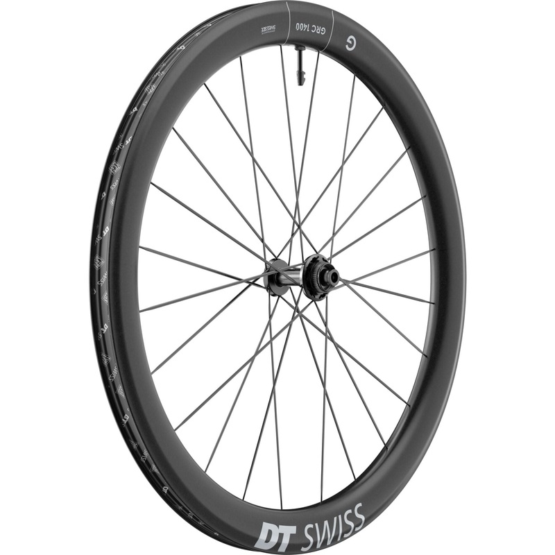 DT Swiss GRC 1400 Spline Carbon Gravel Wheels Black Front 700c 30mm Depth
