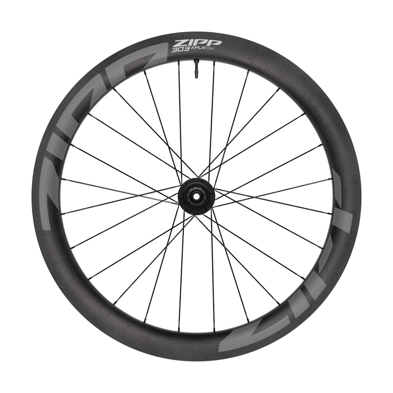 Zipp 303 XLPR SW Carbon Gravel Wheels Black Front 12 x 100mm