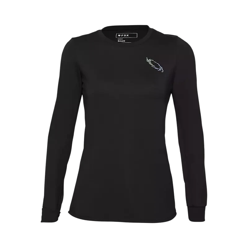 Fox Womens Ranger Lunar Drirelease 3/4 Sleeve Jersey Black S