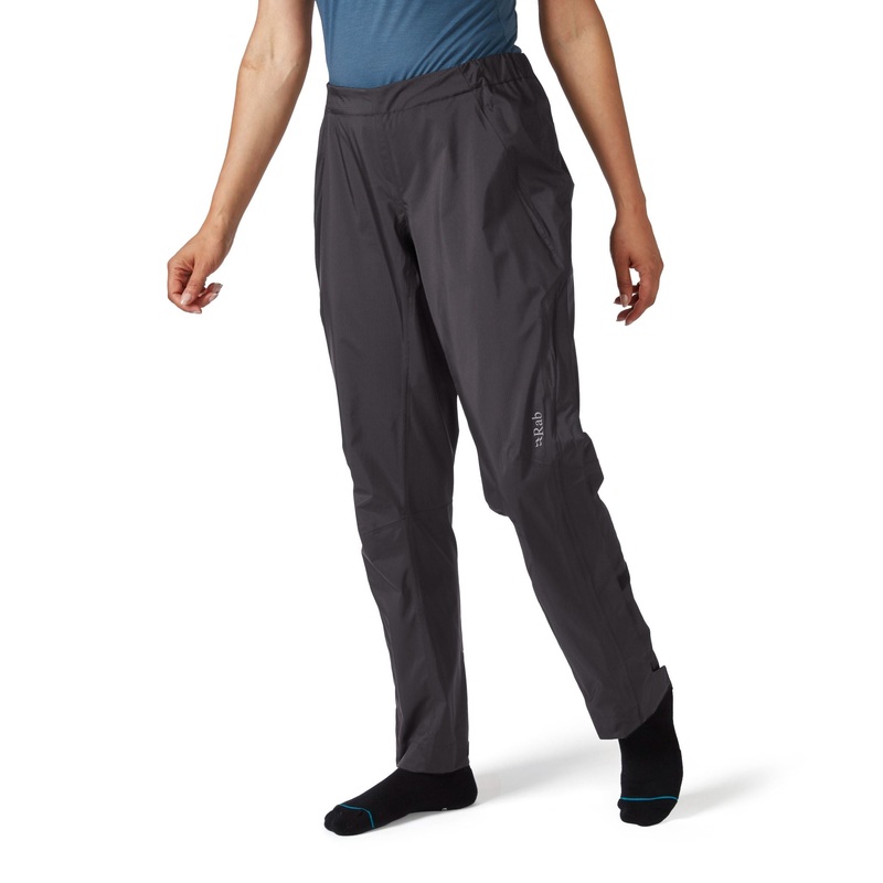 Rab Cinder Downpour Light Pants Womens Anthracite Size 08