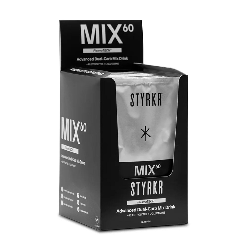 STYRKR MIX60 Dual-Carb Energy Drink Mix 12 x 65g Sachets