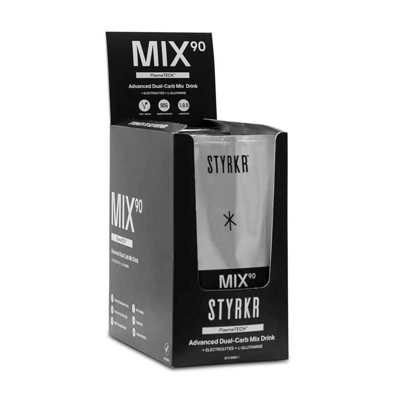 STYRKR MIX90 Caffeine Dual-Carb Energy Drink Mix 12 x 95g Sachets