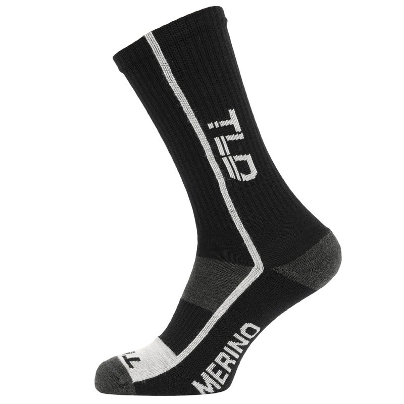 Troy Lee Designs Chill Merino Wool Socks Mono Black S/M (UK 4-8)