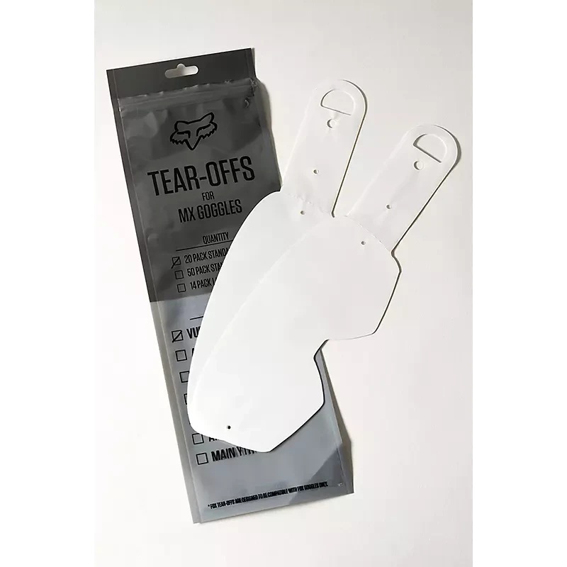 Fox MX20 Airspace/Main Standard Tear Off - 20Pk Clear OS