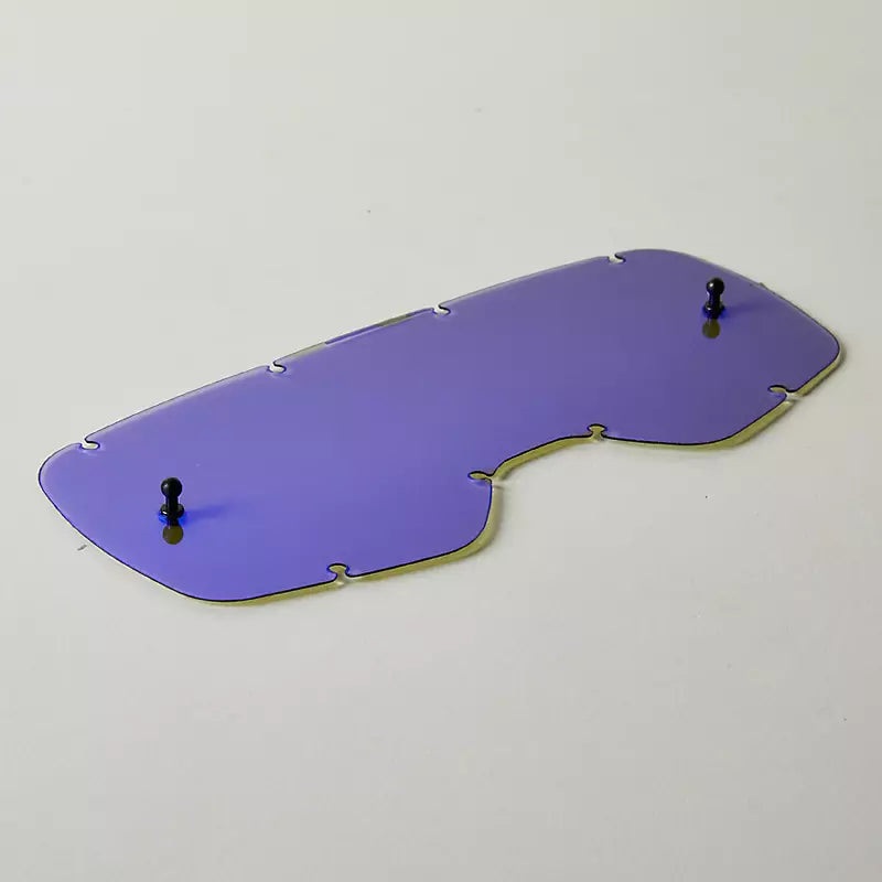 Fox MX20 Youth Airspace/Main Chrome Lexan Lens Blue OS