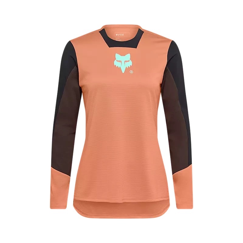 Fox Women's Defend LS Jersey Elevated Light/Pastel Pink XS