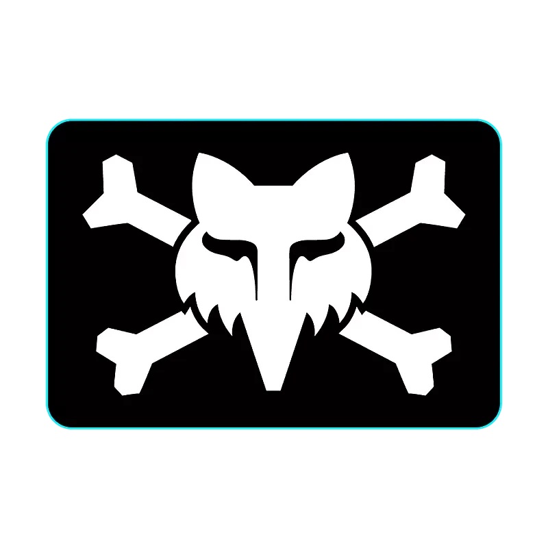 Fox Victory Logo 3" Black OS