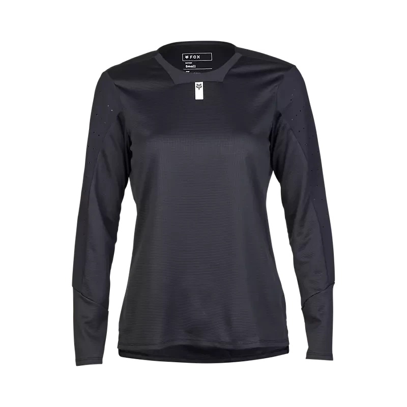 Fox Womens Defend Long Sleeve Jersey Black XS