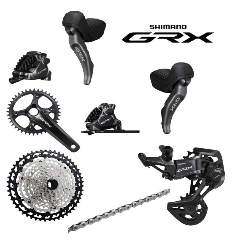 Shimano GRX RX820 1 x 12 Groupset Max 45T Single 170mm 10-51T